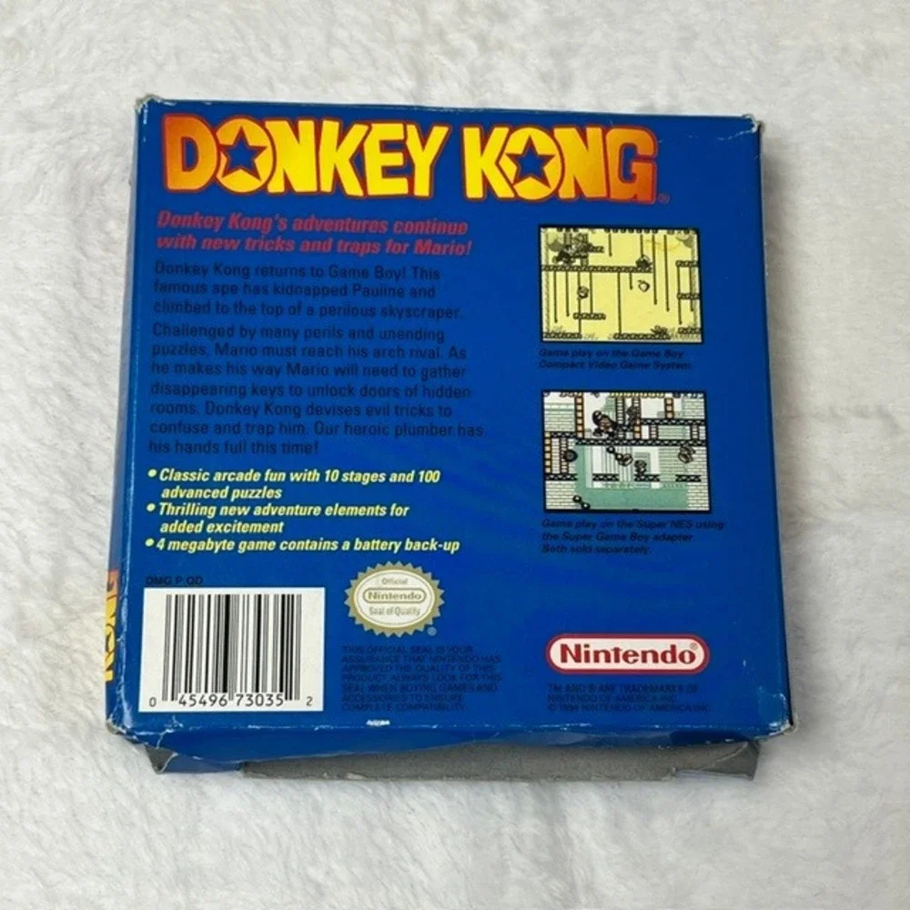 Nintendo Game Boy DMG-01 Console Donkey Kong CIB Bundle Original Box Manuals